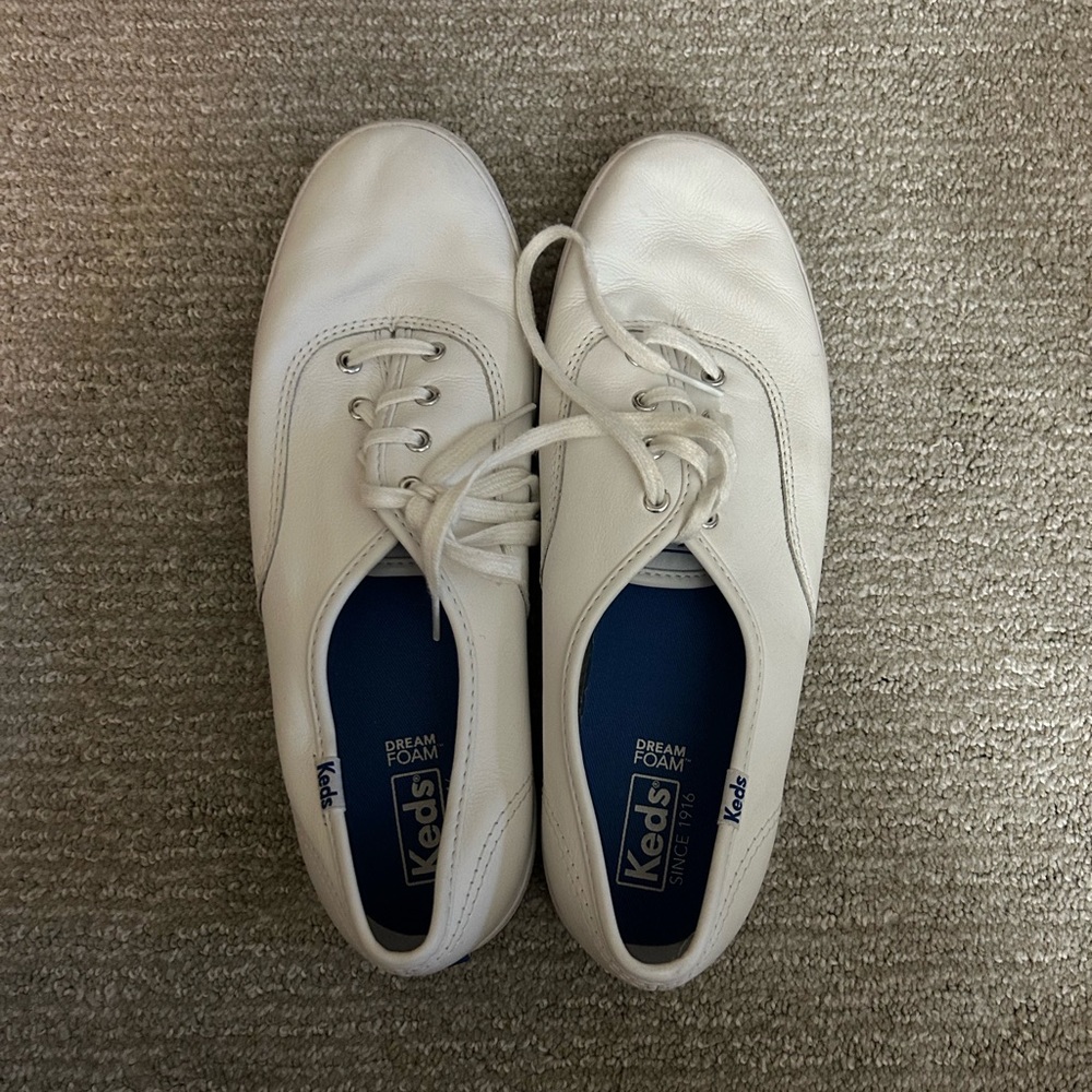 Keds Champion Originals Leather Lace Up Womens 8.5